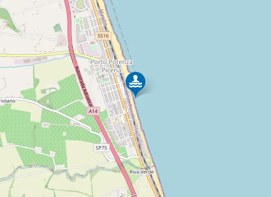 Map of 500 M SUD FOSSO A MARE