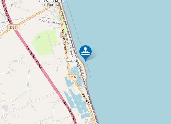 Map of IN DIREZIONE FOSSO PILOCCO