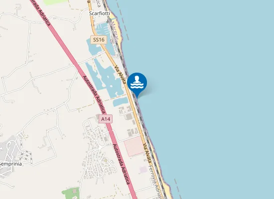 Map of IN DIREZIONE FOSSO ACQUABONA