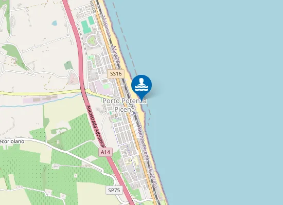 Map of IN DIREZIONE FOSSO A MARE