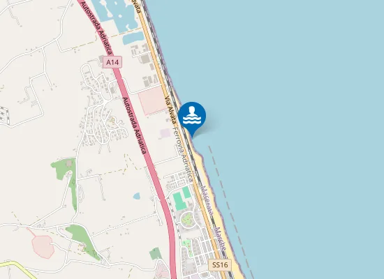 Map of 200 M SUD SCARICO DEPURATORE COMUNALE