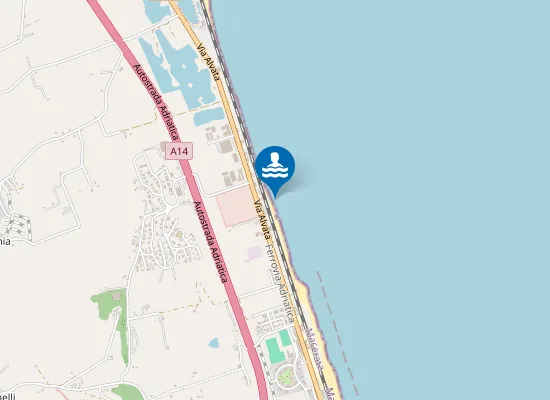 Map of 250 M NORD SCARICO DEPURATORE COMUNALE