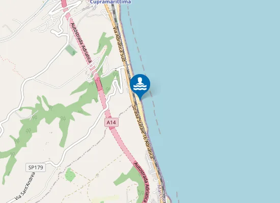 Map of DAVANTI FOSSO DELL'ACQUA ROSSA