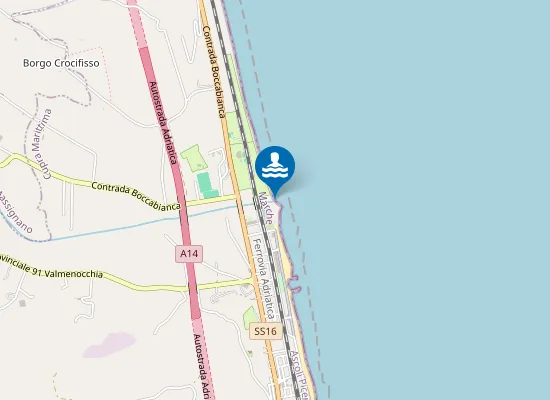 Map of DAVANTI TORRENTE MENOCCHIA