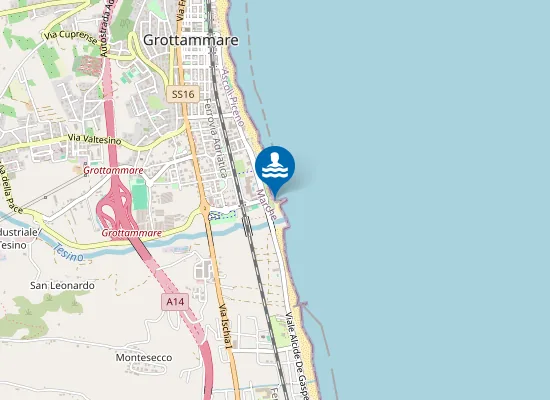 Map of 150 M NORD FOCE TESINO