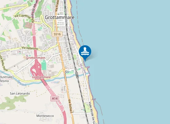 Map of 250 M NORD FOCE TESINO