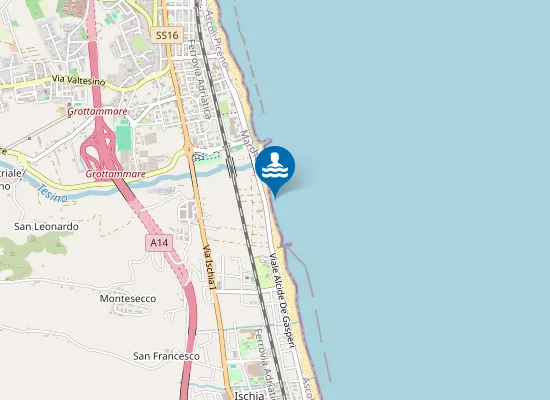 Map of 250 M SUD FOCE TESINO