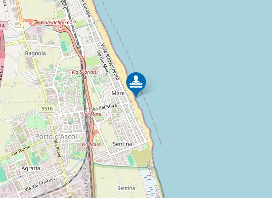 Map of DAVANTI ROTONDA PORTO D'ASCOLI