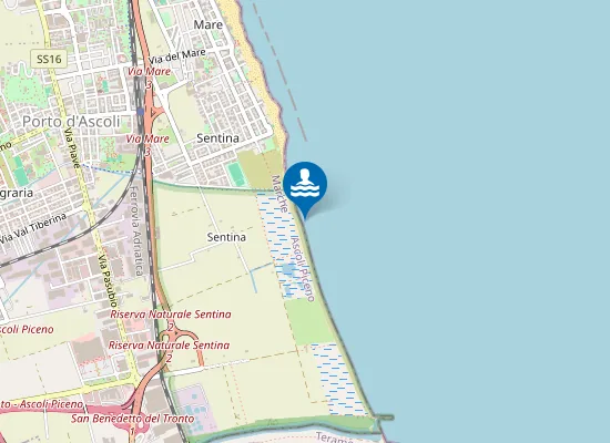 Map of 200 M SUD CANALE BONIFICA SURGELA