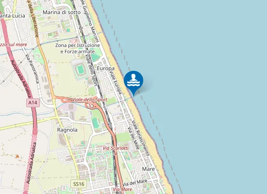 Map of DAVANTI TORRENTE RAGNOLA