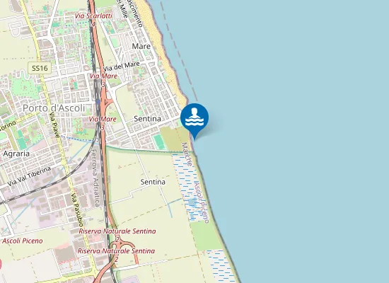 Map of 100 M Nord Canale Bonifica Surgela