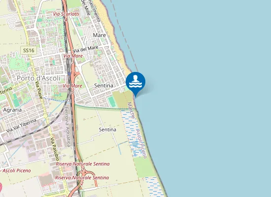 Map of 150 M NORD CANALE BONIFICA SURGELA