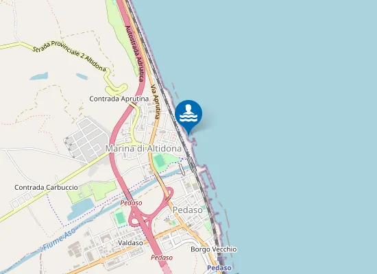 Map of 300 M NORD FOCE FIUME ASO