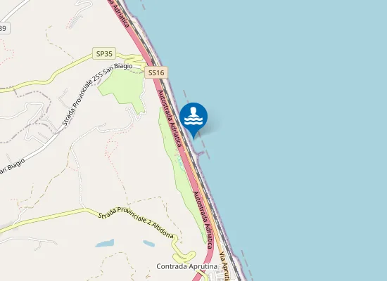 Map of 850 M SUD FOSSO SAN BIAGIO