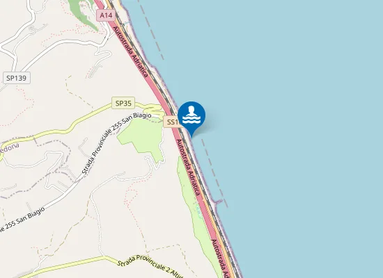 Map of 300 M SUD FOSSO SAN BIAGIO