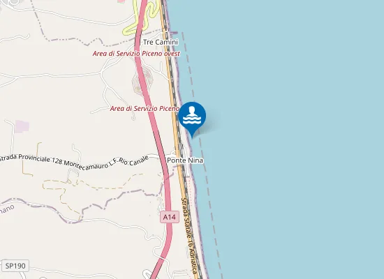 Map of DAVANTI FOSSO RIO CANALE