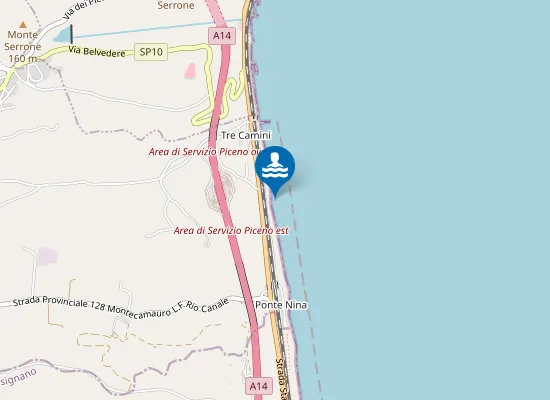 Map of 600 M SUD FOSSO CAMPOFILONE