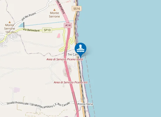 Map of 200 M SUD FOSSO CAMPOFILONE