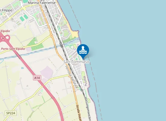 Map of 500 M SUD FOCE TENNA