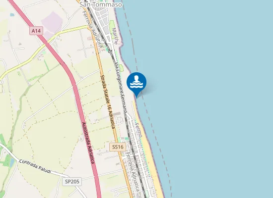 Map of CASA BIANCA VIA RIVA DEL PESCATORE