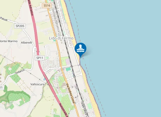 Map of 150 M NORD FOSSO RIO VALLOSCURA