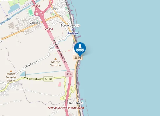 Map of 300 M NORD CENTRALE ENEL PEDASO