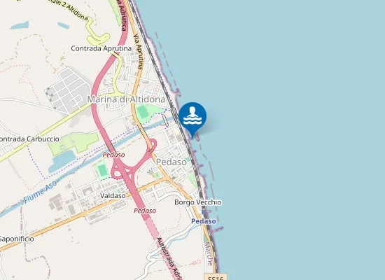 Map of 250 M SUD FOCE ASO