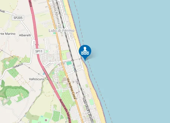 Map of 100 M Sud Fosso Rio Valloscura