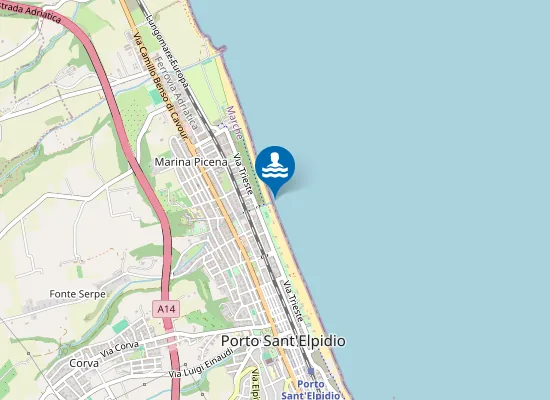 Map of DAVANTI FOSSO FONTESERPE