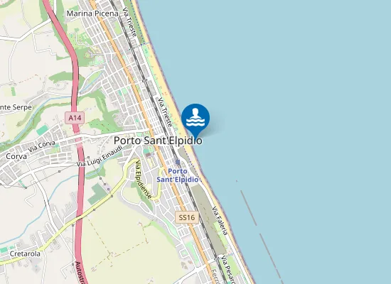 Map of DAVANTI FOSSO DELL'ALBERO