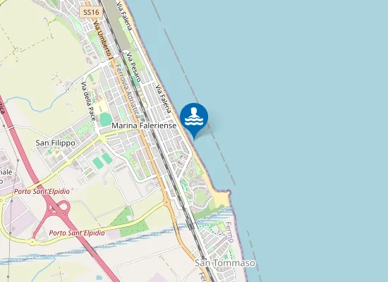 Map of 750 M NORD FOCE TENNA