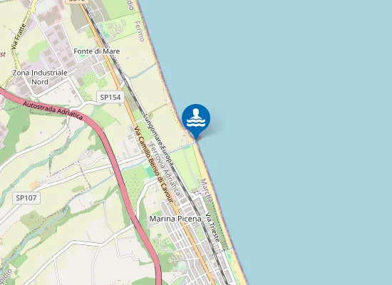 Map of DAVANTI FOSSO CASTELLANO