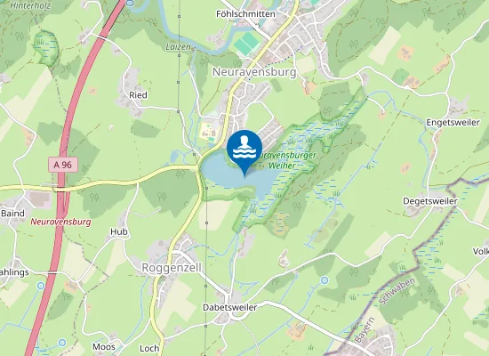 Map of NEURAVENSBURG NEURAVENSBURGER WEIHER