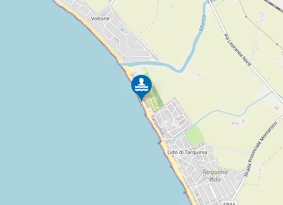 Map of DEPOSITO BARCHE CAMPING TUSCIA TIRRENICA