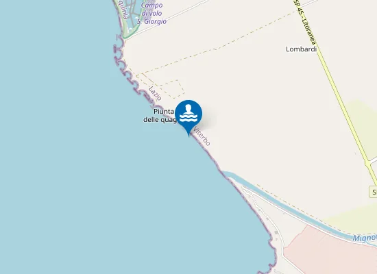 Map of 700 MT. A SX DEL FIUME MIGNONE