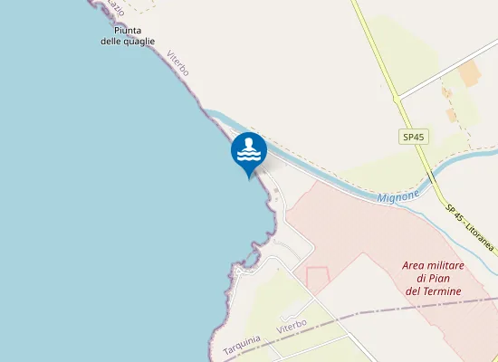 Map of 300 MT DX FIUME MIGNONE