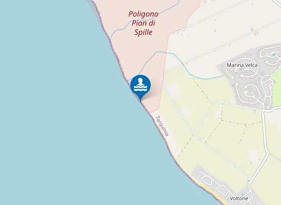 Map of M.2000 SX FOCE FIUME MARTA