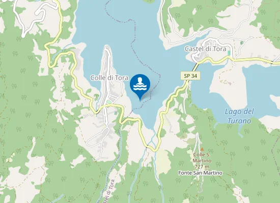 Map of SPIAGGIA COLLE DI TORA