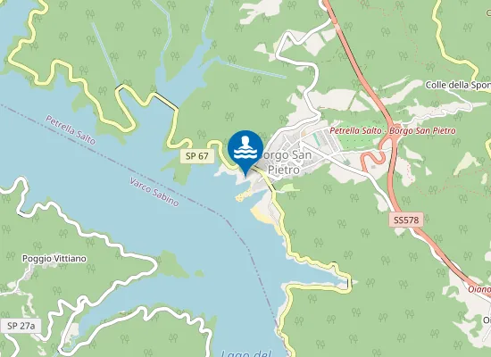 Map of BORGO S. PIETRO: FOSSO PETRELLA SALTO