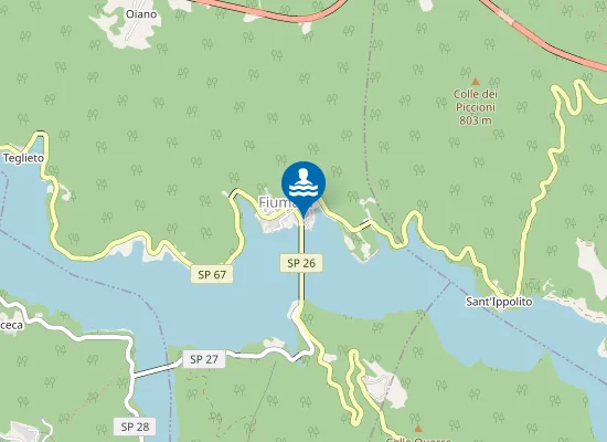 Map of FOSSO PRATOSTRETTO ( FIUMARA)