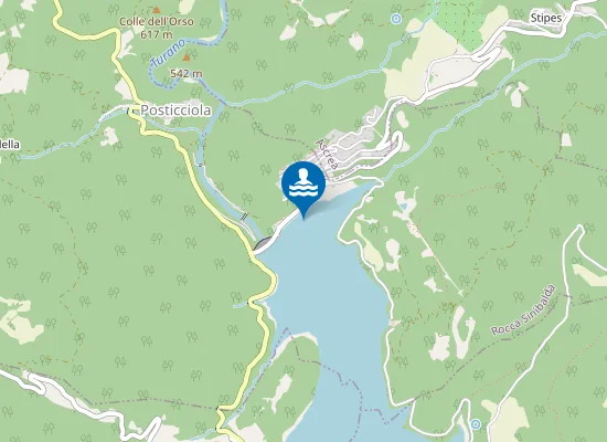 Map of SPIAGGIA VILLAGGIO TURISTICO ( DX DIGA)