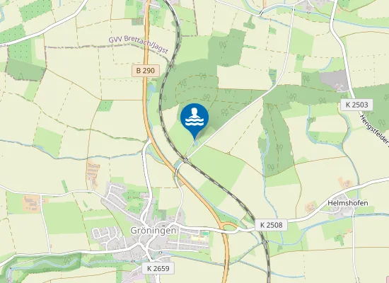 Map of GROENINGEN STAUSEE