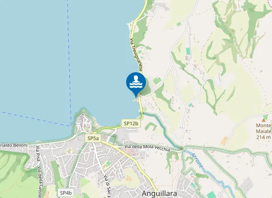 Map of 350 MT SX EMISSARIO ARRONE