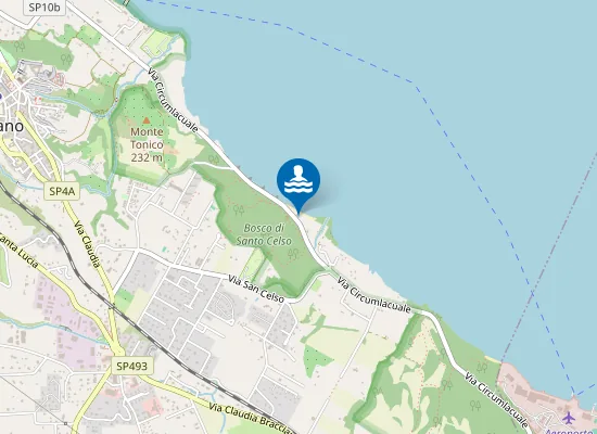 Map of 250 MT DX FOCE FOSSO DEL DIAVOLO