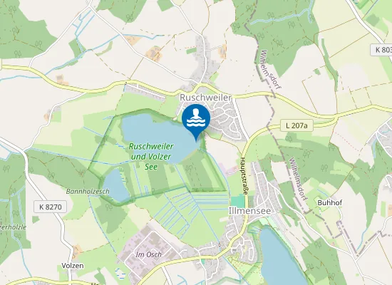 Map of RUSCHWEILER RUSCHWEILER SEE