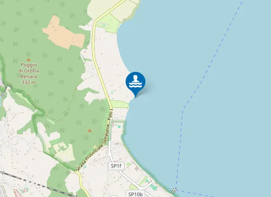 Map of 250 MT SX FOCE FOSSO GROTTA RENARA