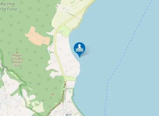 Map of 250 MT DX FOCE FOSSO GROTTA RENARA