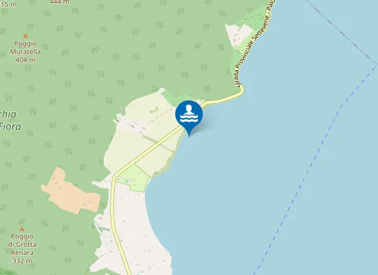 Map of 250 MT DX FOCE FOSSO DELLA FIORA