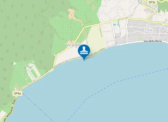 Map of 250 MT SX FOCE FOSSO VICARELLO