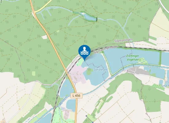 Map of KRAUCHENWIES STRANDBAD KRAUCHENWIESER SEE